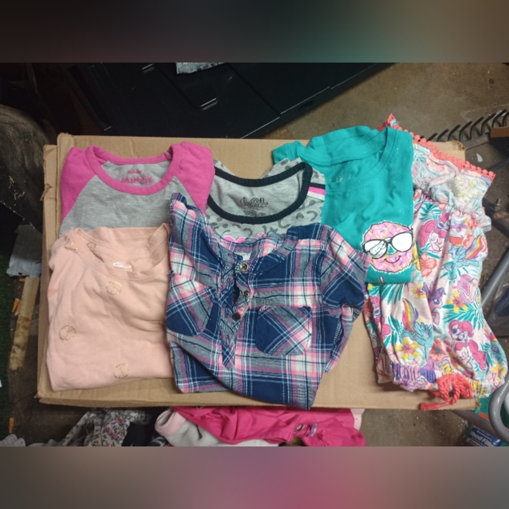 Little Girls, Tops & Romper 5T, 5/6, 6; 6
